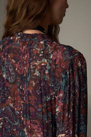 Blouse courte imprimée