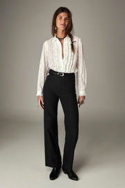 Blouse texturée neige