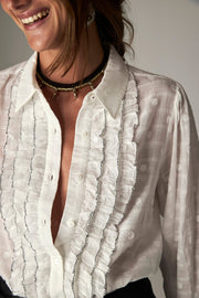 Blouse texturée neige
