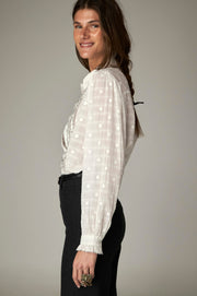 Blouse texturée neige