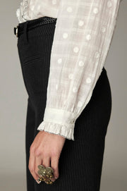 Blouse texturée neige