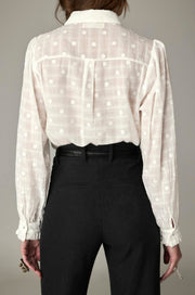 Blouse texturée neige