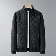 Blouson matelassé noir, vue de face