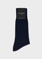 Chaussettes confort marine
