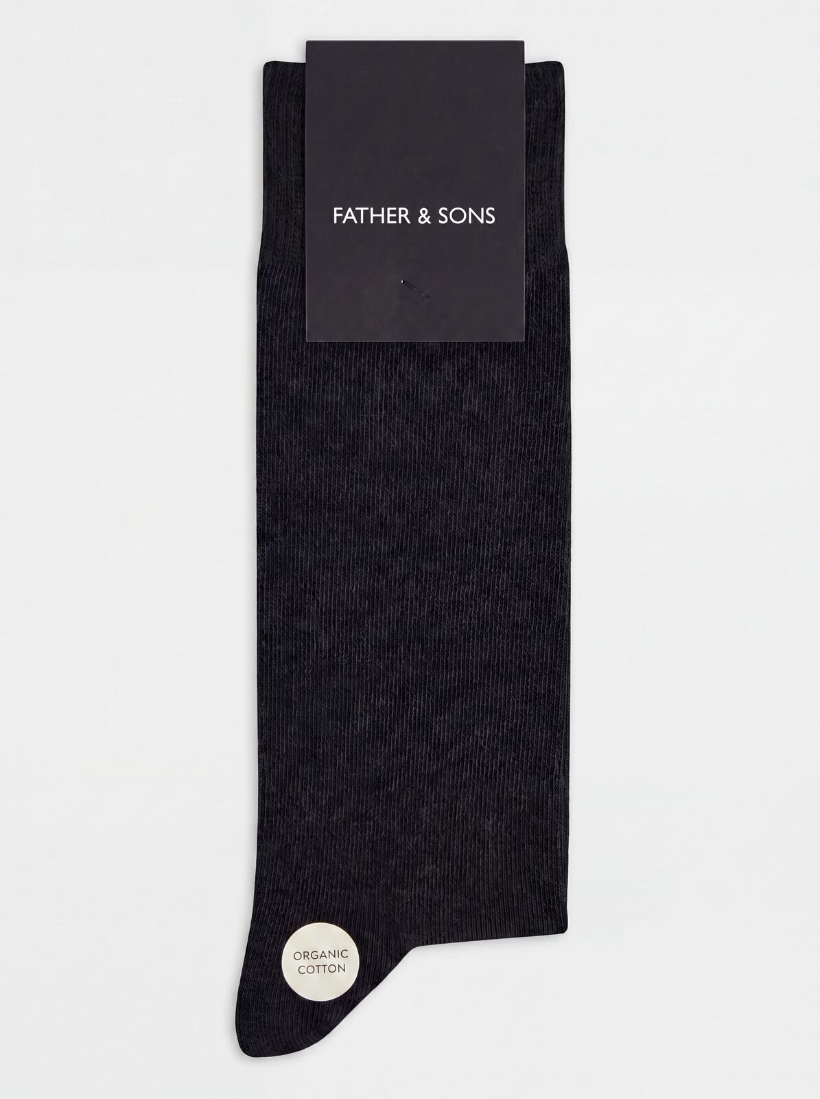 Chaussettes noires coton mélangé