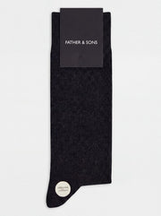Chaussettes noires coton mélangé