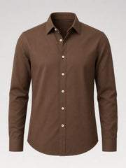 Chemise manches longues unie — vue de côté