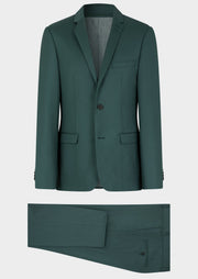 Costume 2 pièces vert bouteille — pièce isolée, veste et pantalon