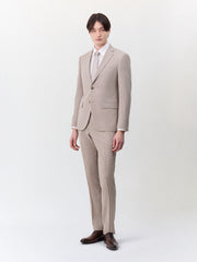 Costume 2 pièces beige — vue portée de face