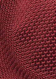 Cravate fine bordeaux — vue de profil. Soniel Paris.