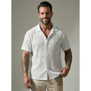 Chemise texturée trois coloris