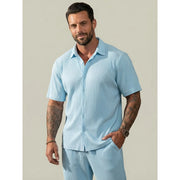 Ensemble chemise côtelée et pantalon