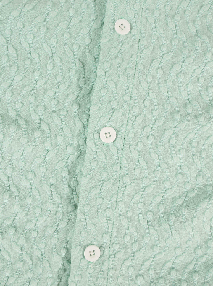 Chemise unie à manches courtes — vue complémentaire du produit.