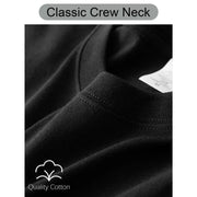T-shirt urbain respirant noir — gros plan encolure ronde classique