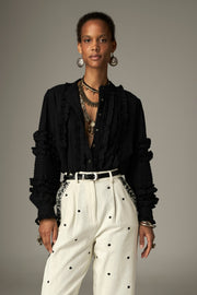 Blouse à dentelle