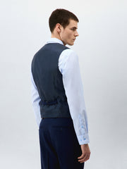 Gilet croisé prince de Galles — vue portée de dos