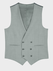 Gilet croisé vert d'eau — vue à plat