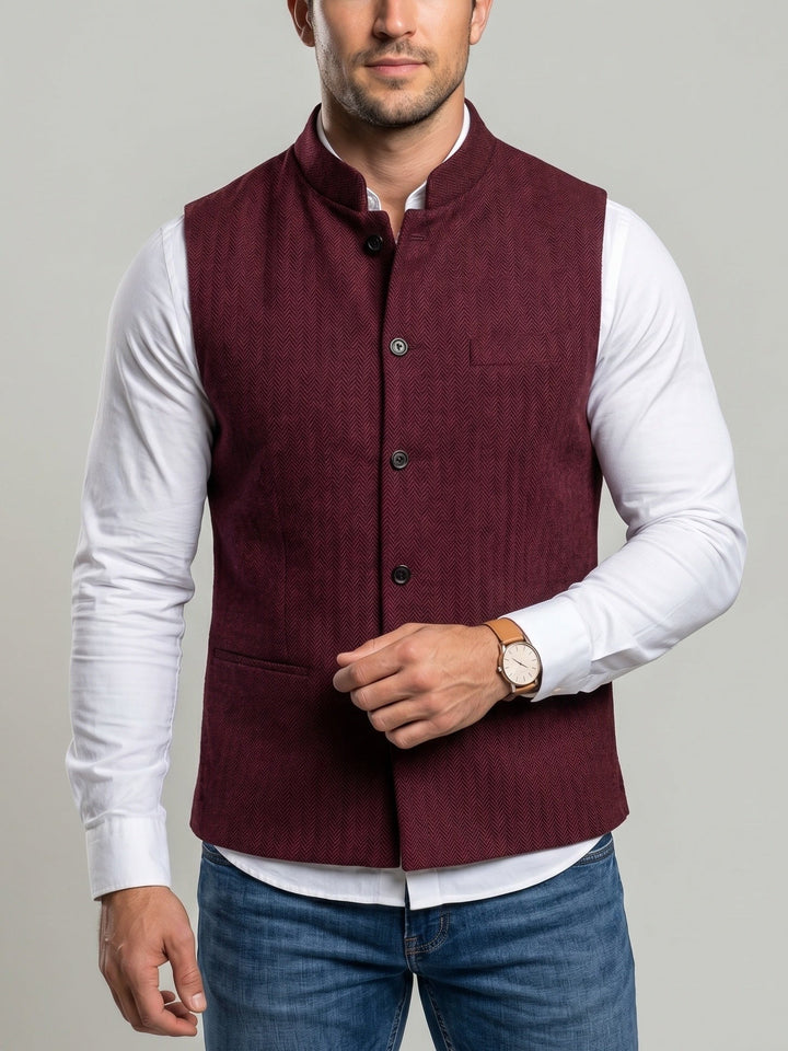 Gilet à chevrons
