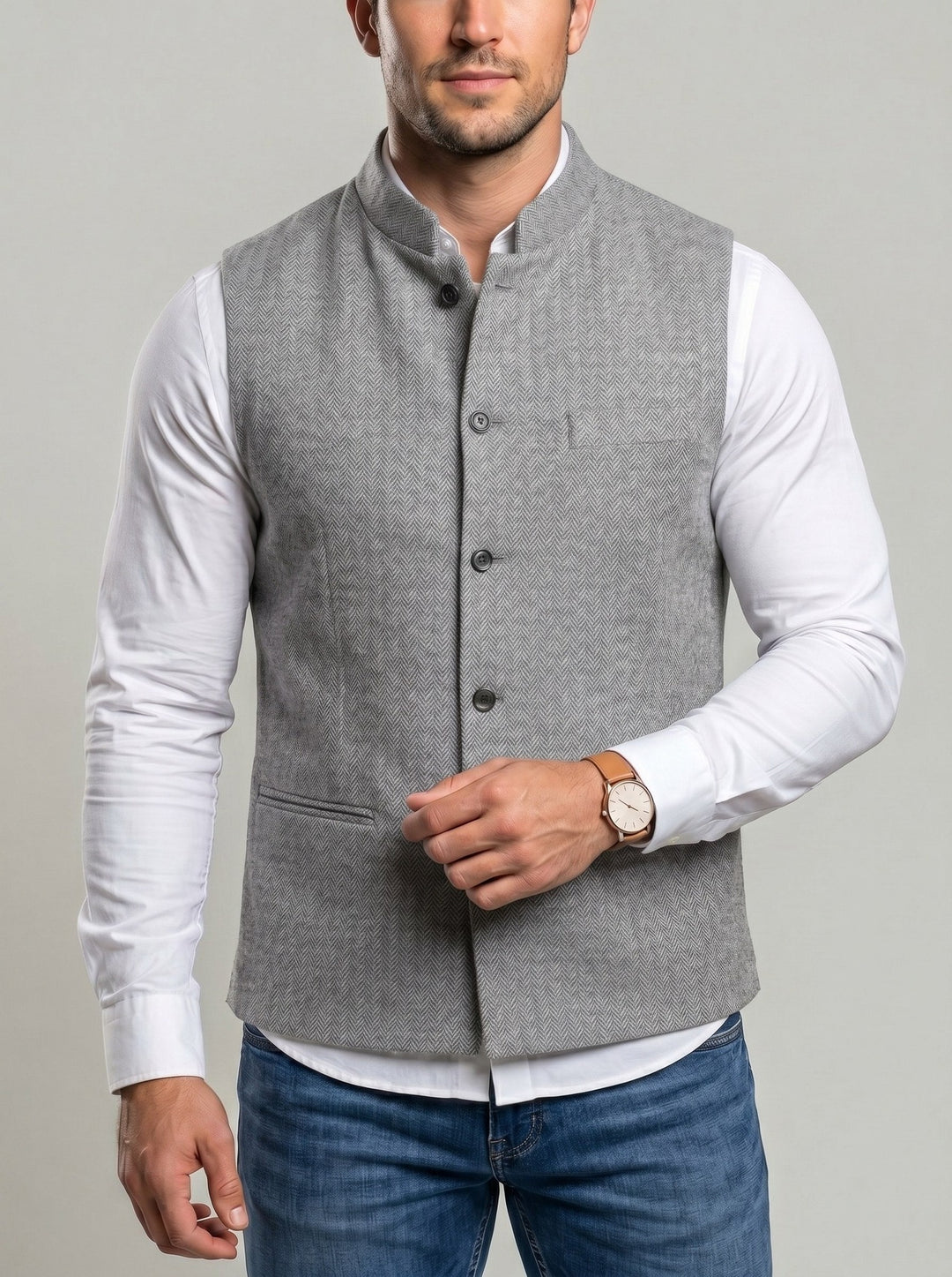 Gilet à chevrons