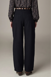 Pantalon large à plis