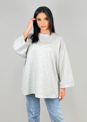 Sweat oversize gris