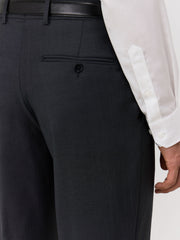 Pantalon regular anthracite — vue de dos. Soniel Paris.