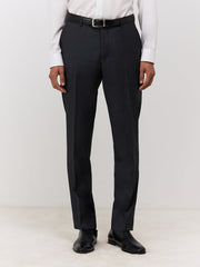 Pantalon regular anthracite — vue de face. Soniel Paris.