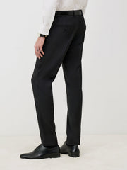 Pantalon regular noir — vue portée de profil