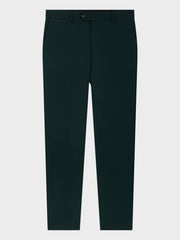 Pantalon coupe classique vert bouteille — pièce isolée, vue de face