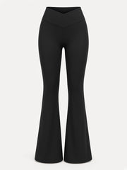 Pantalon croisé Victoire noir, pièce seule, vue de face