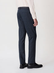 Pantalon indigo prince de Galles, vue portée de dos