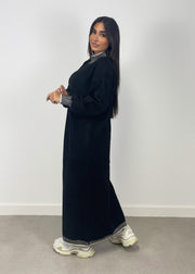 Robe pull longue noire
