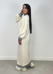 Robe pull beige