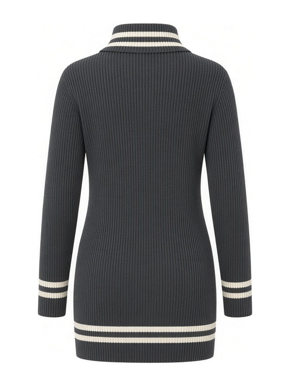 Robe zip oblique, vue de dos