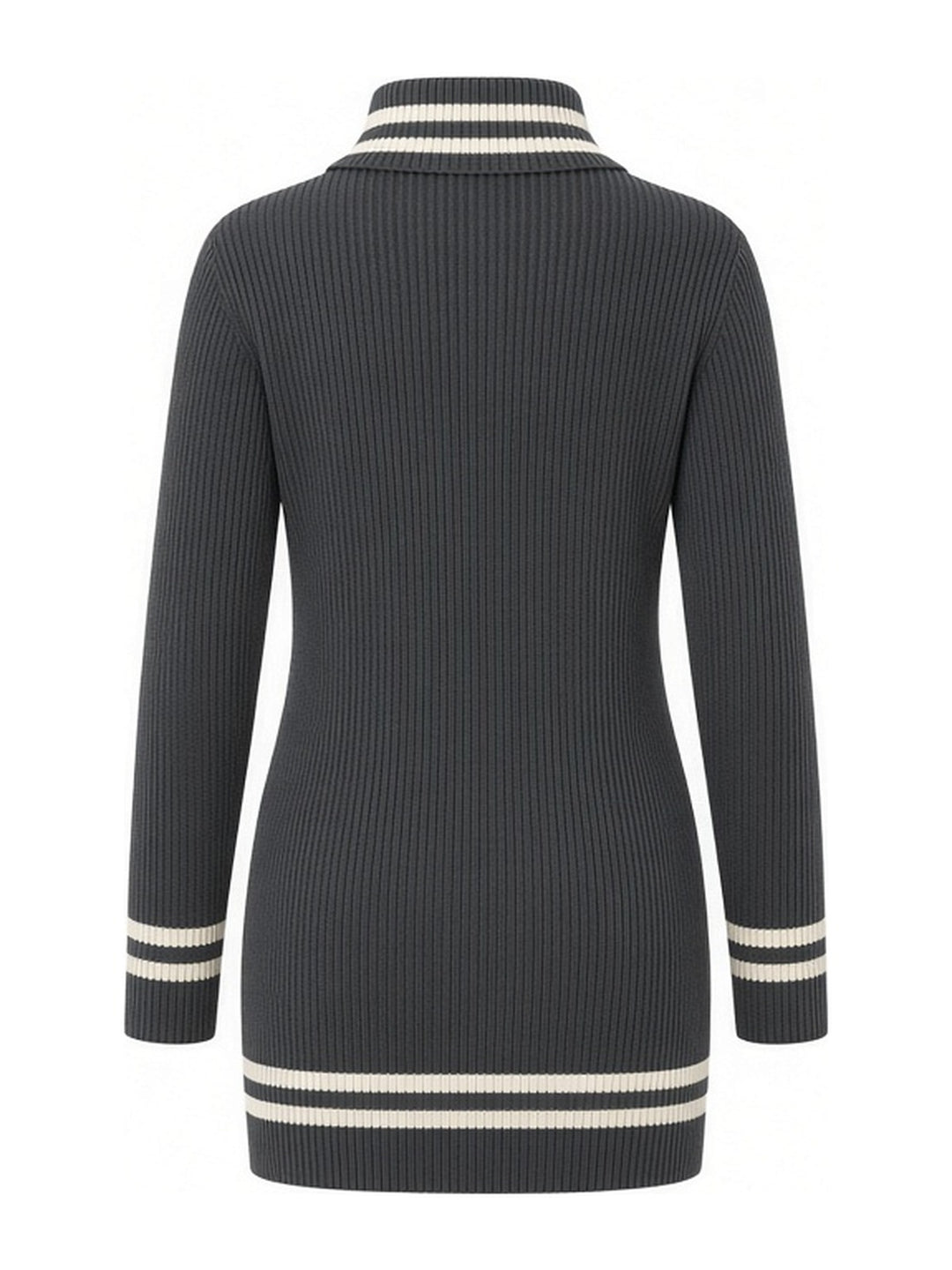 Robe zip oblique, vue de dos