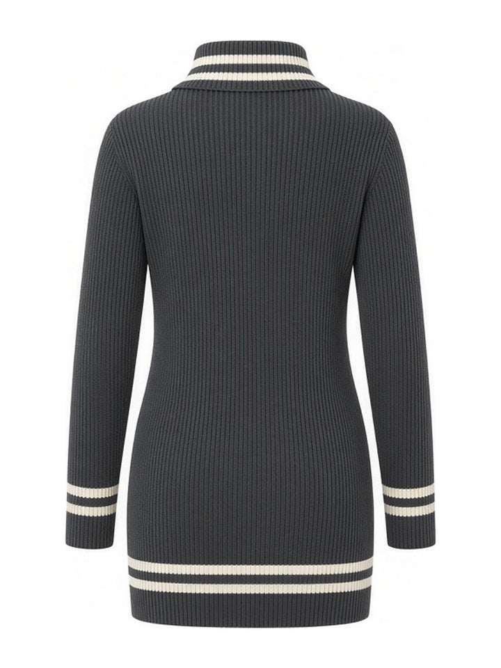 Robe zip oblique, vue de dos