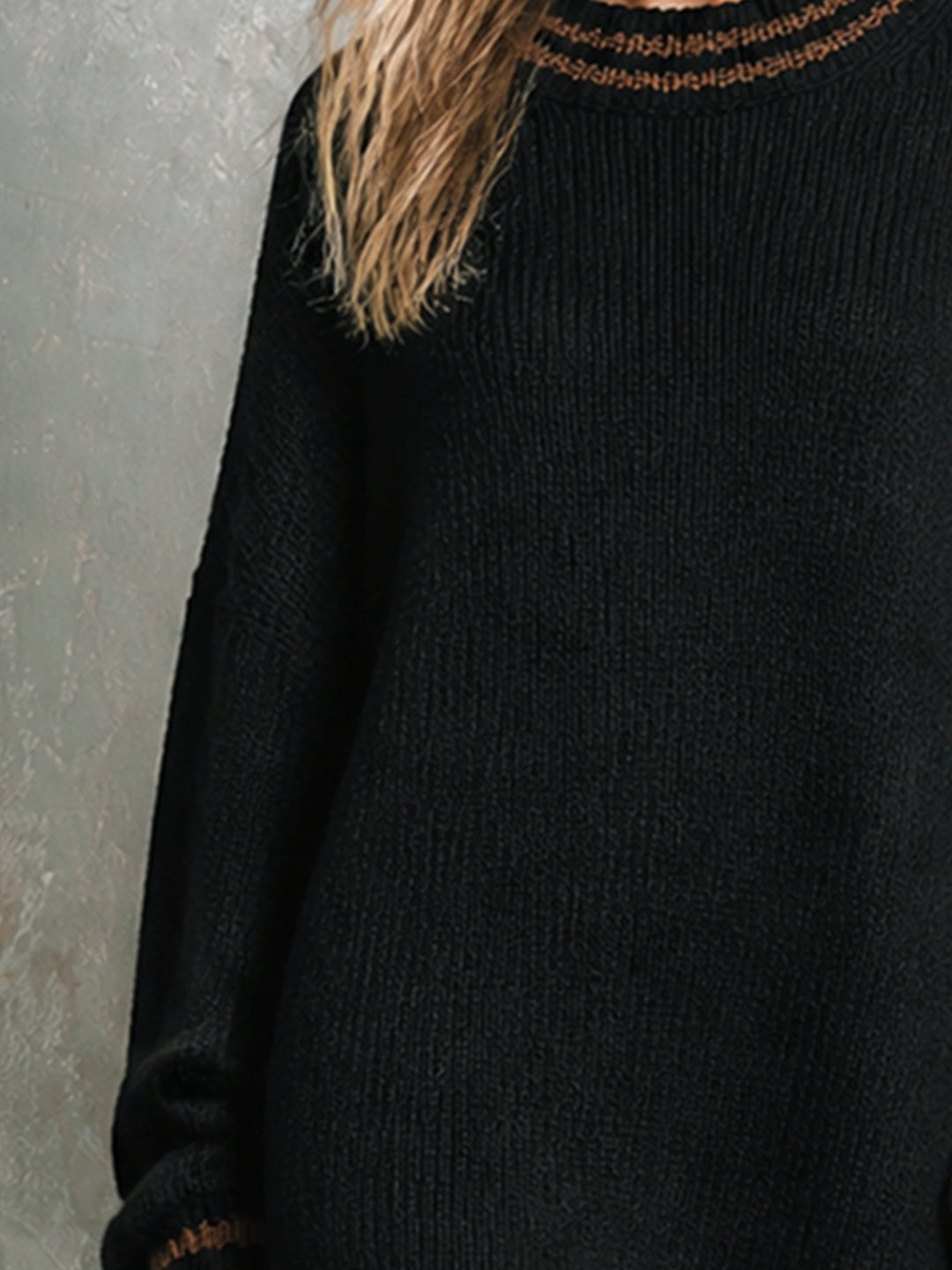 Robe-pull bicolore col rond