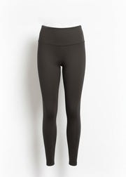 Legging sculptant brun foncé, pièce seule, vue de face