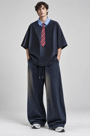 Ensemble jacquard coordonné — vue à plat