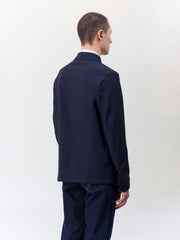 Surchemise bleu marine — vue portée de dos