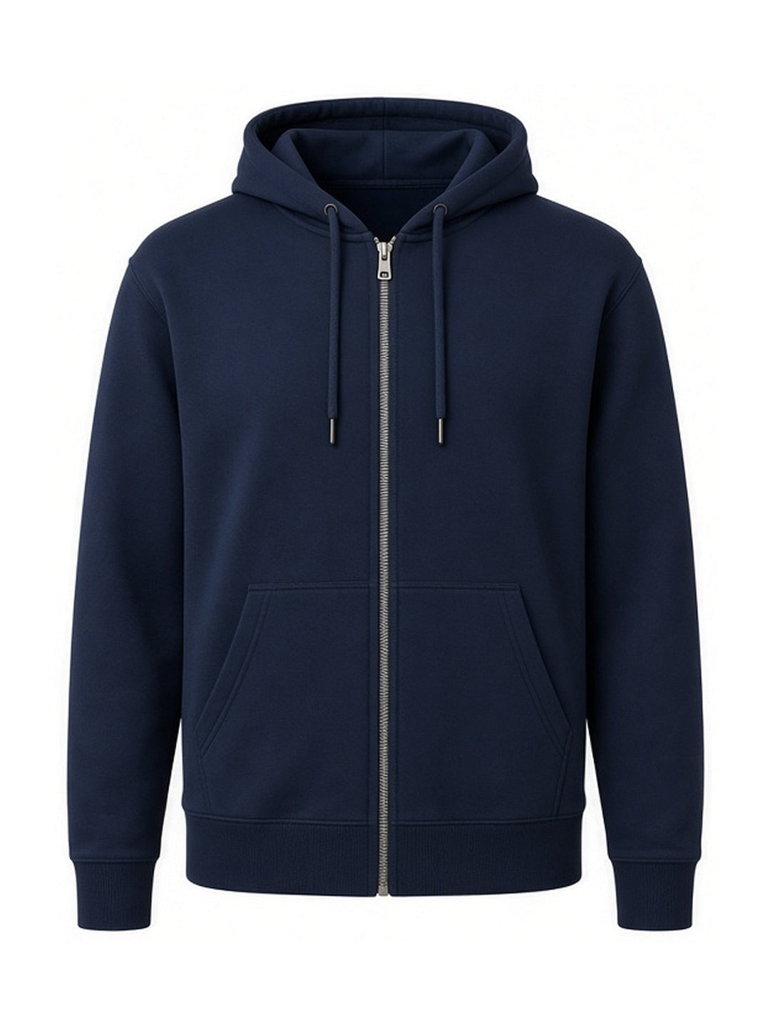 Sweat à capuche zippé — vue à plat