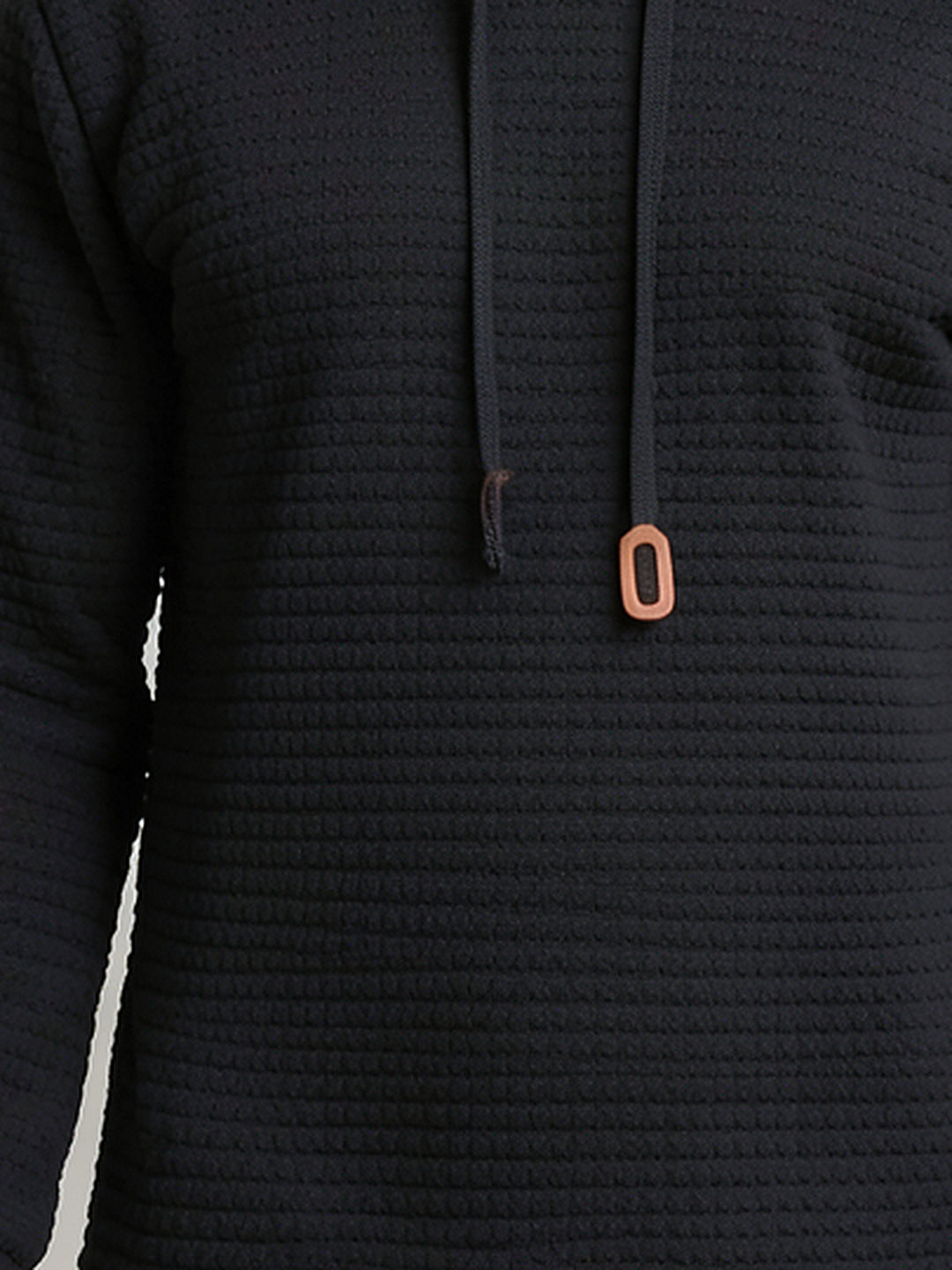 Sweat à capuche et relief quadrillé