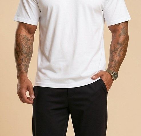 t shirt sport homme manches courtes — détail de la matière. Soniel Paris.