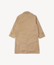 Imperméable Mac beige — pièce isolée, vue de dos