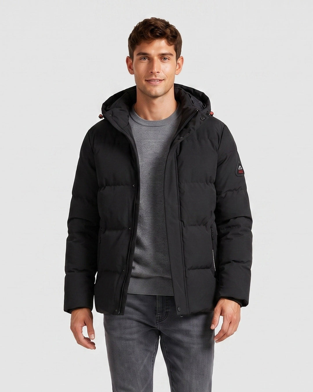 Veste capuche panneaux
