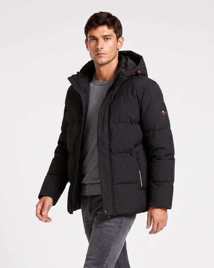 Veste capuche panneaux