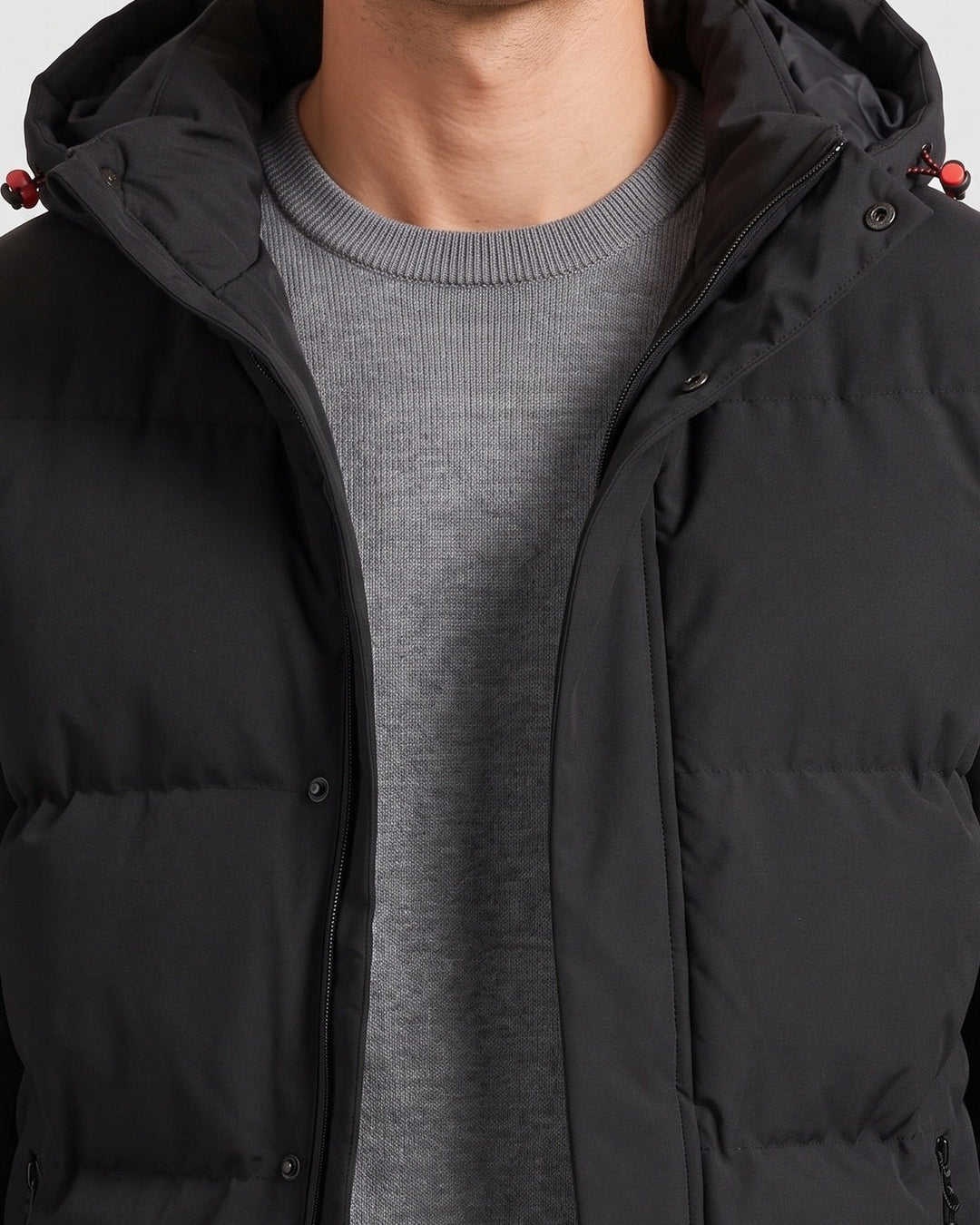 Veste capuche panneaux