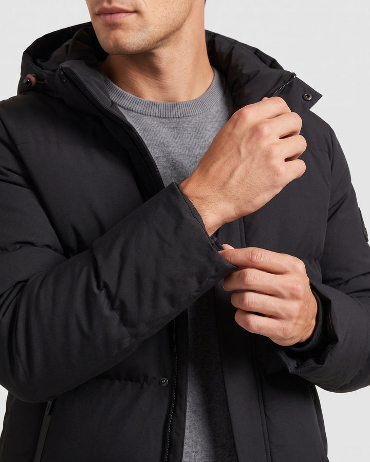 Veste capuche panneaux