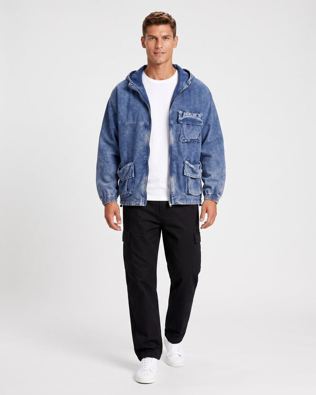 Veste à capuche et poches