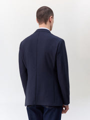 Veste regular bleu marine — vue portée de dos